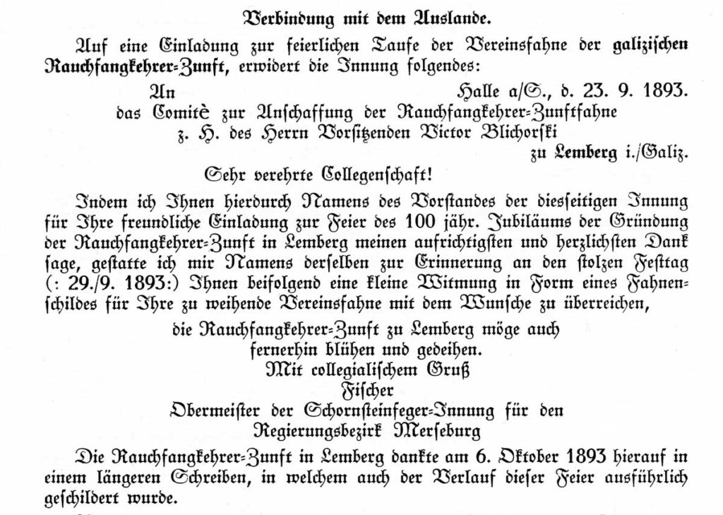 Schornsteinfegergrüße aus dem Regierungsbezirk Merseburg